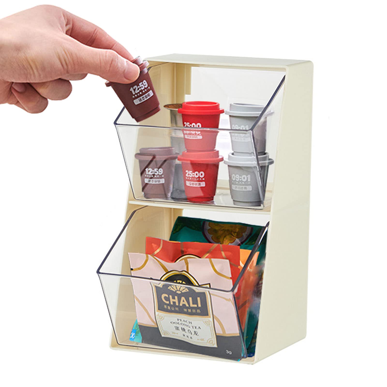 Amazon｜ティーパック収納ラック コーヒーカプセルホルダー ティー